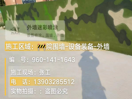 晋中 迷彩漆喷涂价格（按平方米计费）
